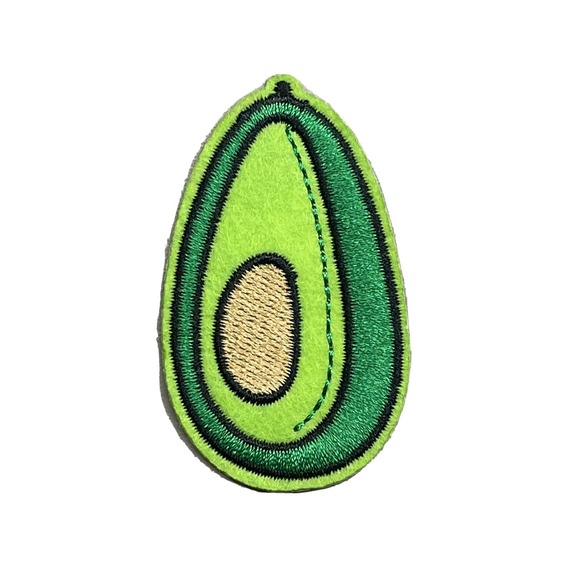 AVOCADO PATCH Other - AVOCADO PATCH Sew Iron On EMBROIDERED AVOCADO‎ APPLIQUE PATCH 2.5" X 1.5"